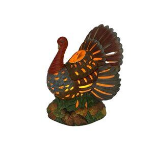 PartyLite 10" Turkey Tea Light Candle Holder Thanksgiving Table Setting wo/ Box